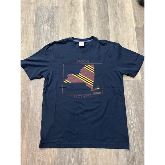 Vintage Y2K Brooks Brothers New York T Shirt Sz L - Picture 1 of 2